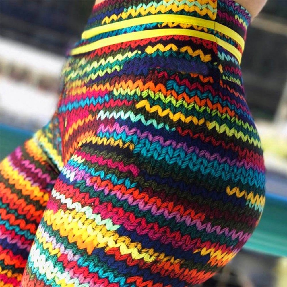 Plus Size Crochet Print Leggings
